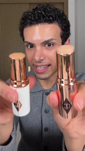 Are we paying money for the exact same product?🫢 I will never be so presumptuous as to be critical of brand’s product catalogue in a way that makes it seem like I know everything going on internally with their plan to launch certain products, because I simply don’t. @Charlotte Tilbury Arabia new universal highlight stick (shade: universal) #makeup #highlight #glowmakeup #ميكب #ميكب_ناعم