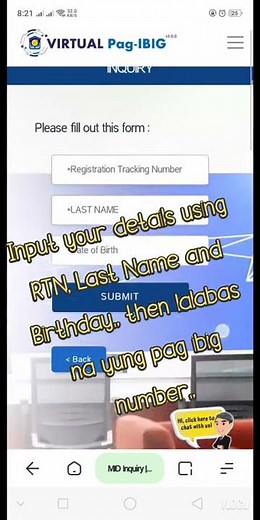 How to know online PAG-IBIG Number | Using Registration Tracking Number (RTN)