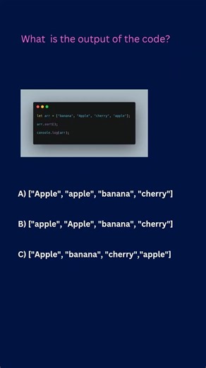 Javascript interview question #tricky js questions #sort() #Short #trending #viral