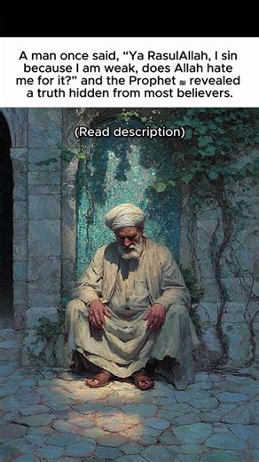 Ya RasulAllah, I sin because I am weak, does Allah hate me for it? #allah #islam