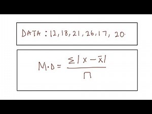 How to calculate mean deviation for ungrouped data
