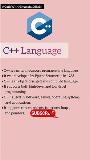 Introduction To C++ | Cpp