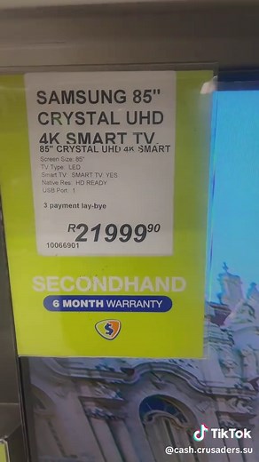 Explore Samsung 85” 4K Smart TV at Cash Crusaders