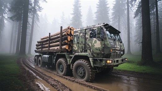 雪地奔驰 SnowRunner 亚速5同路线拉长木对比。