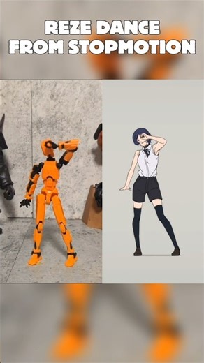 Reze dance from Stop Motion Studio #stopmotion #animation #chainsawman #figure #2026 #3d