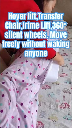 Hoyer lift,Transfer Chair,Irtme Lift,360° silent wheels. Move freely without waking anyone