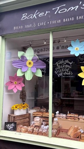 Spring is coming! 🌸 We definitely feel ready for sunshine and blue skies now our Spring window displays are up. | Baker Tom's