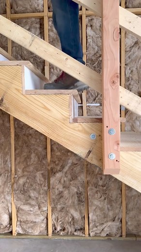 19K views · 192 reactions | I framed a support wall under these stairs for additional strength. #build #howto #carpentry #framing #construction #diy #contractor | The Empowerment Hub | Facebook