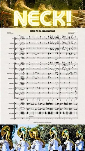 Neck! for marching band (Sheet music available. See links in description)