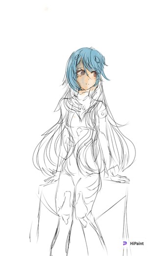 doodle Rei Ayanami hipaint #art #ボカロ #doodle #speedpaint #evangelion #viral #hipaint #rei #ayanami.