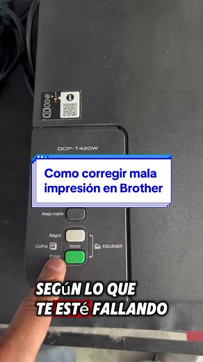 Así se limpian los cabezales en Brother con el propio equipo #brother #malaimpresion #malacopia #lineas #malaimpresion #problemaimpresora #megasyscorp #printmaster