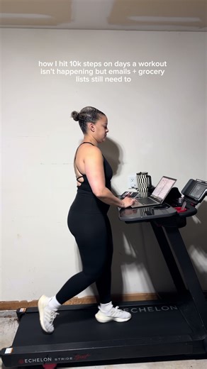 if I wait for time to “work out,” it doesn’t always happen. this desk attachment fits most treadmills and is my favorite hack for multitasking getting in steps without overthinking it. comment DESK to shop 👟🖥️ #fitnesstips #fitmoms
