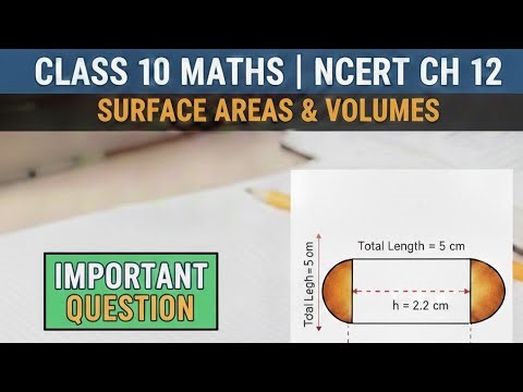 Class 10th Surface area and Volume (Gulabjamun as a cylinder with two hemispherical ends )