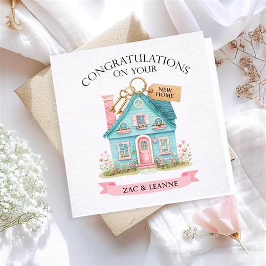 Personalised New Home Card | Congratulations on Your New House | Moving Card - Etsy