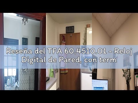 Reseña del TFA 60.4510.01 - Reloj Digital de Pared, con termómetro y Sensor Remoto, tamaño XXL, Colo