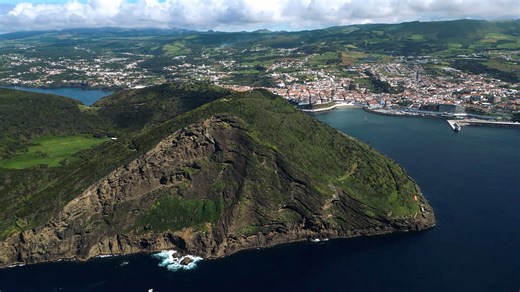Angra: Drone views of Portugal's preserved Terceira Island city