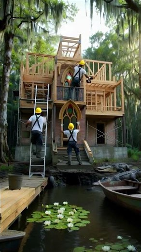 Abandoned Swamp Mansion Restored in 30 Seconds 😱🏚️➡️🏡