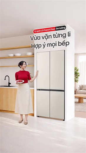 VỪA VẶN BẾP MỚI, VỪA NHANH - TIỆN LỢI ⏰ 24h/ngày chưa bao giờ là đủ với hội bận rộn, vậy mà phải tốn thời gian chờ nguyên liệu rã đông? 🍃 Giải pháp vừa vặn cho bạn chính là Tủ lạnh LG French Door âm tường! Bên cạnh thiết kế hài hòa, tủ còn trang bị ngăn đông mềm Fresh Converter ™, bảo quản nguyên liệu tươi ngon bằng nhiệt độ chuyên biệt mà không cần cấp đông (rau, phô mai, cá, thịt lần lượt là 4, 2, 0, -1.5℃). Bạn còn chờ gì mà không sắm ngay tại: https://bit.ly/LG_REF_Built-in_006 #LG #LGVietn
