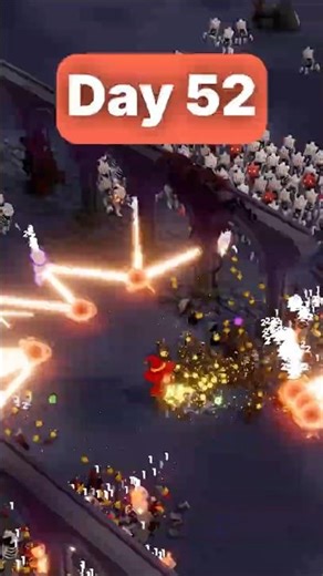 Burning rays and cascading ignite | Day52 #survivorlike #indiegame #games #survivorlike #gamedev