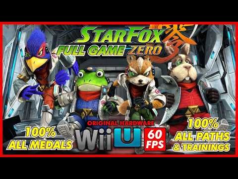STAR FOX ZERO 100% FULL GAME [Wii U original 60FPS] ALL PATHS AND MEDALS - No Commentary