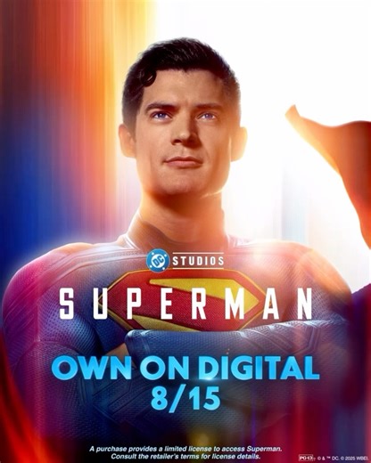 ‘SUPERMAN’ is officially coming to digital this Friday, 8/15. | DC PRIME TV