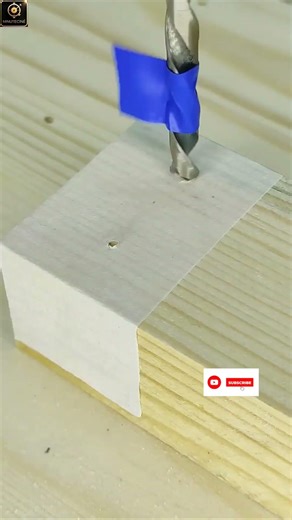 Comment faire facilement un marquage précis pour des chevilles en bois_#diy_#shorts