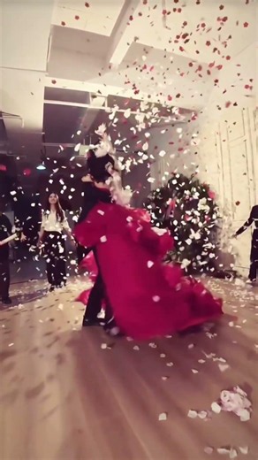 Beautiful Red Gown Twirl ❤️ #Shorts #RedGown #Cinematic #SlowMotion