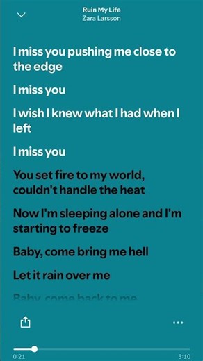 Zara Larsson - Ruin My Life (Lyrics) #lyrics #zaralarsson #ruinmylife
