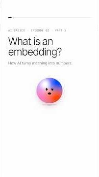 What is an Embedding? #code #ai #technology