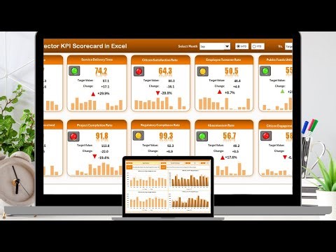 Public Sector KPI Scorecard in Excel