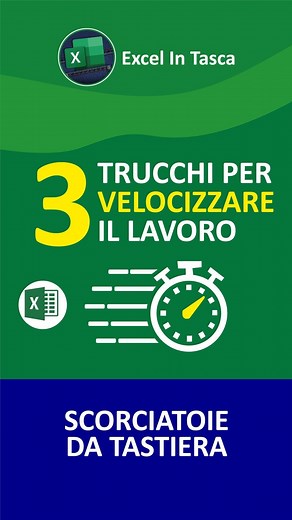 Gianluca Battistelli | Excel per l’ufficio on Instagram: "📚Salva questo video nei preferiti per averlo sempre a disposizione. ✏️oggi vi svelo 3 trucchi per lavorare molto più velocemente e impressionare i colleghi #excel #excelintasca #corsionline #365 #formula #imparare #tutorial #curriculum #ufficio #istruzione #trucchiexcel #produttività #lavoro #foglidicalcolo #finance #daybyday #videocorsi #azienda #educazione #elearning #corsoexcel"