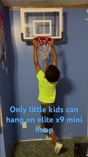 Hanging on the elite x9 mini hoop