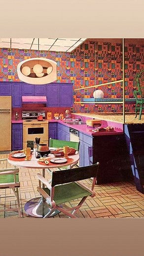 14K views · 385 reactions | It’s a Mod, Mod, Mod World… Vintage groovy 70’s kitchens that go for the BOLD! #70skitchen #moddesign #70smod #modkitchen #vintagekitchen | Mid Century Modernist | Facebook