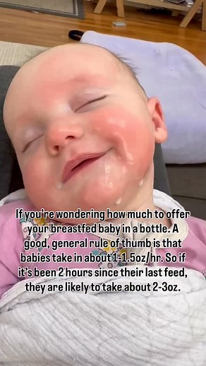 8.9K views · 206 reactions | Babies also take in about 24-36oz a day. This is true starting at about 2 weeks of age until 6+ months. As babies get older and space out feeds and/or start sleeping longer at night, they have less total feeds, but more volume at each feed, still for the same total volume in 24 hours. | NAPS | Facebook