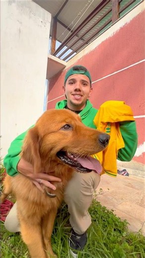 MY BRAZIL JERSEY FELL INTO THE NEIGHBOR'S YARD WHERE THERE'S A VERY MEAN DOG! #shortsviral