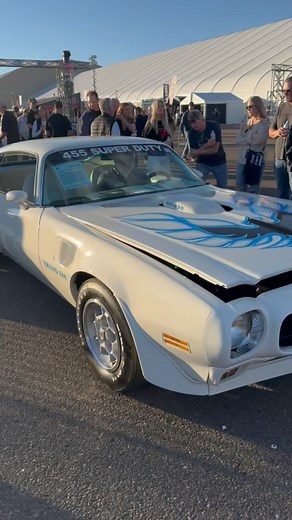 The 455 Super Duty Trans Am is in staging! NO RESERVE) Barrett Jackson: 1973 Pontiac Trans AM SD-455 Lot #1093.1 Bid here: https://www.barrett-jackson.com/Events/Event/Details/1973-PONTIAC-FIREBIRD-TRANS-AM-455-SUPER-DUTY-271134/ Lot #1093.1 - This is a rare SD-455 Trans AM. They are arguably some of the most desirable of 2nd Gen TA’s. With only 180 Built, and three colors available, at best it is 1 of 60 Cameo White Cars. Most likely it is even less as Red was likely the most popular color in 1