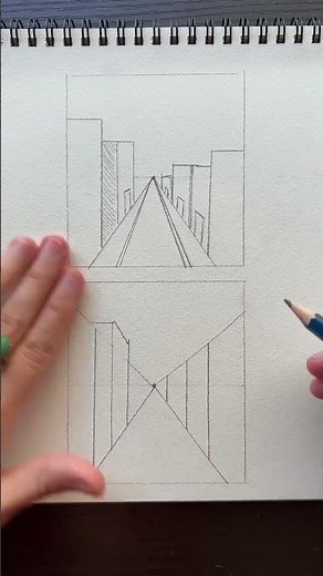 One point perspective drawing tip #drawingtutorial #howtodraw #arttutorial #drawing