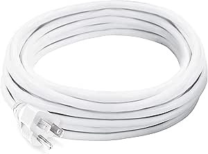 Snow Joe + Sun Joe PJEXT20-163-WHT Vinyl Landscape Outdoor 20-Foot Extension Cord, White