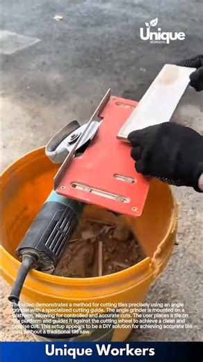 Precise Tile Cutting: Angle Grinder Hack for Perfect Edges