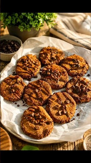 🔥 Healthy Date, Oat & Peanut Butter Cookies with Dark Chocolate