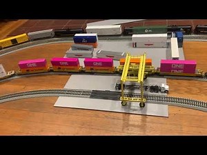 02/04/26 Model Railroading. Running and Parking my HO scale Intermodal Train.