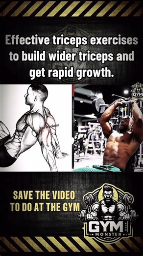 Build Wider Triceps FAST | Best Triceps Exercises for Rapid Arm Growth 💪🔥#tricepsworkout #triceps