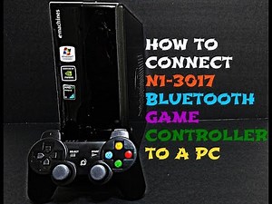 ( HOW TO CONNECT ) N1-3017 BLUETOOTH GAME CONTROLLER TO A PC