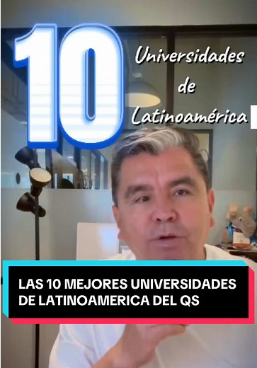 ¿Cuáles son las mejores universidades de Latinoamérica? 🎓 Top 10 universidades de Latinoamérica según QS 2025 Si estás pensando en estudiar en la región o quieres ahorrar para la universidad de tus hijos, este video es para ti. 🔎 México, Chile, Argentina, Brasil… ¿A cuál te gustaría que fuera tu hijo? 💬 Comenta tu favorita y mándame mensaje si quieres planear ese ahorro desde hoy. #R#RankingQSU#UniversidadesLatinoaméricaA#Ahorroeducacion #educaciónsuperior #EllSeñorDeLosSeguros #seguros #univ