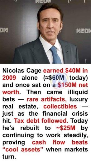 Nicolas Cage — From $150M Peak to 'Financial Reset'
