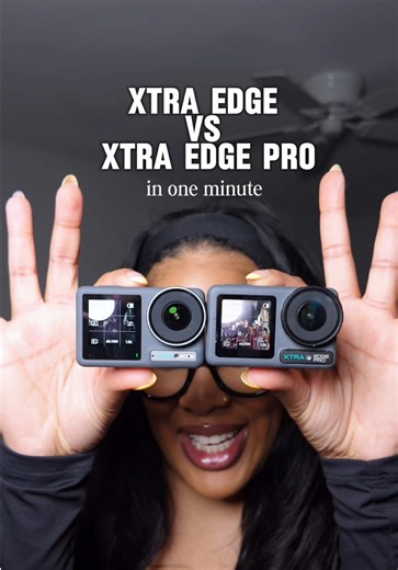 Replying to @Zeik Tech Trying to decide between the XTRA Edge vs XTRA Edge Pro before summer trips? 👀📸 I tested both side-by-side so you don’t have to — these tiny waterproof 4K action cameras look similar, but they are NOT the same once you see the footage. If you’re a content creator, travel vlogger, or just want an easy grab-and-go camera for everyday life, here’s exactly how the regular Edge compares to the Pro — from image quality and low-light performance to battery life and slow motion.