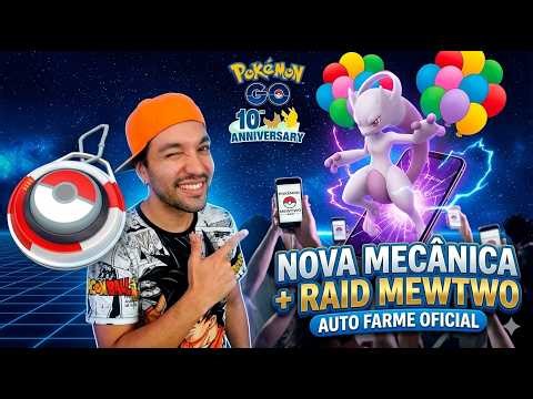 OFICIAL ! AUTO FARME ? NOVA MECANICA DE RAID e CAPTURAS ! ESPECIAL ANIVERSARIO 10 ANOS POKEMON GO