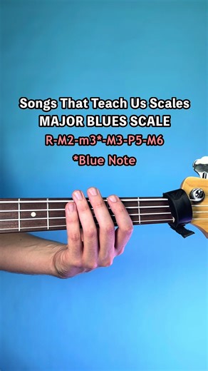 Learn the Major Blues Scale through Music