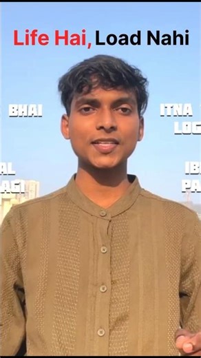 Tension Lena band karo bhai ✨ #stressrelief #selfimprovement #theroshanspeaks