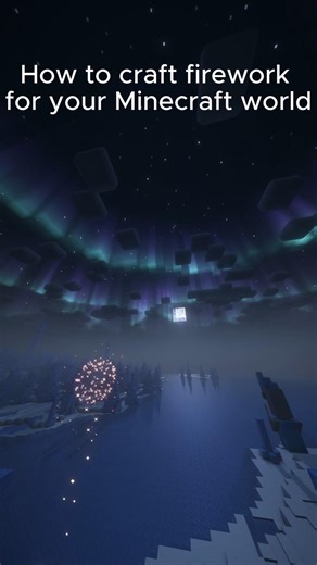 How to craft firework for your Minecraft World #shorts
